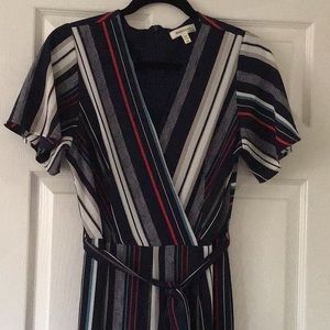 Monteau Striped Jumpsuit